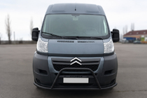 Citroen Jumper 2007-2025 Defensa delantera ST019 Black (acero inoxidable) foto 1