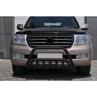 Defensa Delantera WT002 Negra (Acero Inoxidable) Toyota Land Cruiser 200 2007-2021 foto 1