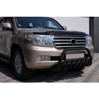 Defensa Delantera WT002 Negra (Acero Inoxidable) Toyota Land Cruiser 200 2007-2021 foto 2