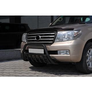 Defensa Delantera WT002 Negra (Acero Inoxidable) Toyota Land Cruiser 200 2007-2021 foto 3