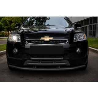 Defensa delantera triple Black (acero inoxidable) Chevrolet Captiva 2006-2019