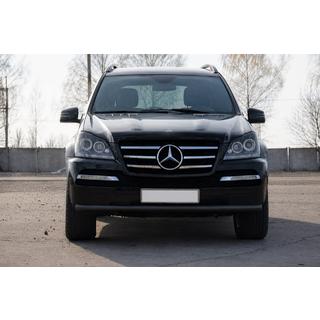 Defensa delantera ST008 Black (acero inoxidable) Mercedes GL class X164 2006-2012 foto 1