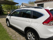 Honda CRV 2012-2016 Barras longitudinales de techo grises OEM (Aluminio) foto 3