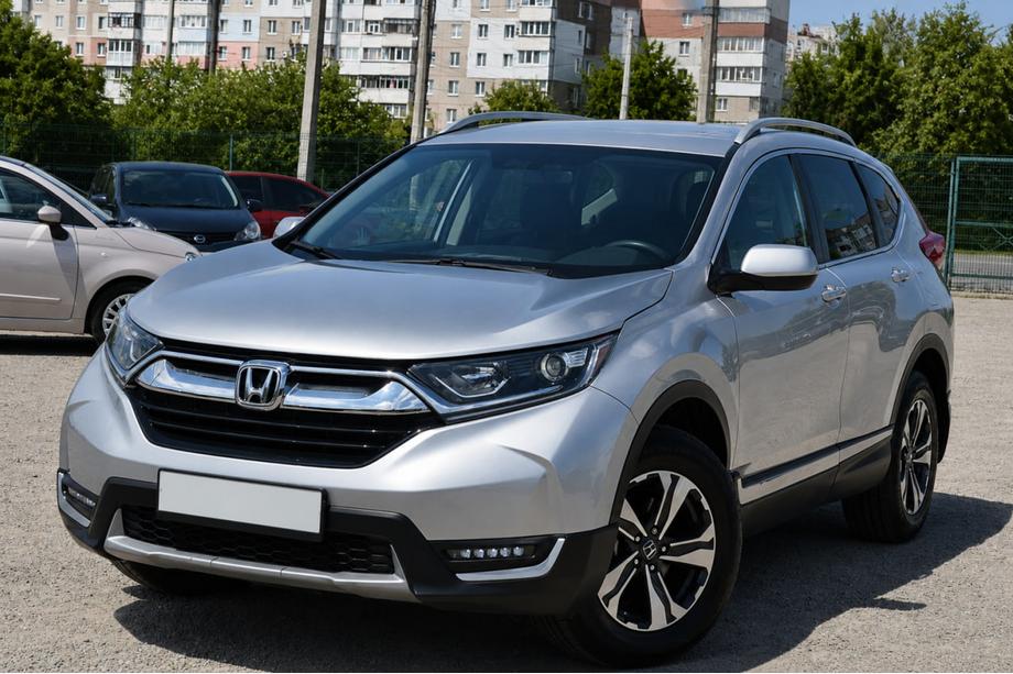 Honda CRV 2017-2022 Barras longitudinales de techo grises OEM (Aluminio) Image