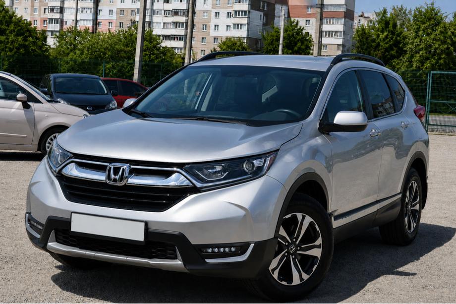 Honda CRV 2017-2022 Barras longitudinales de techo OEM negras (aluminio) Image