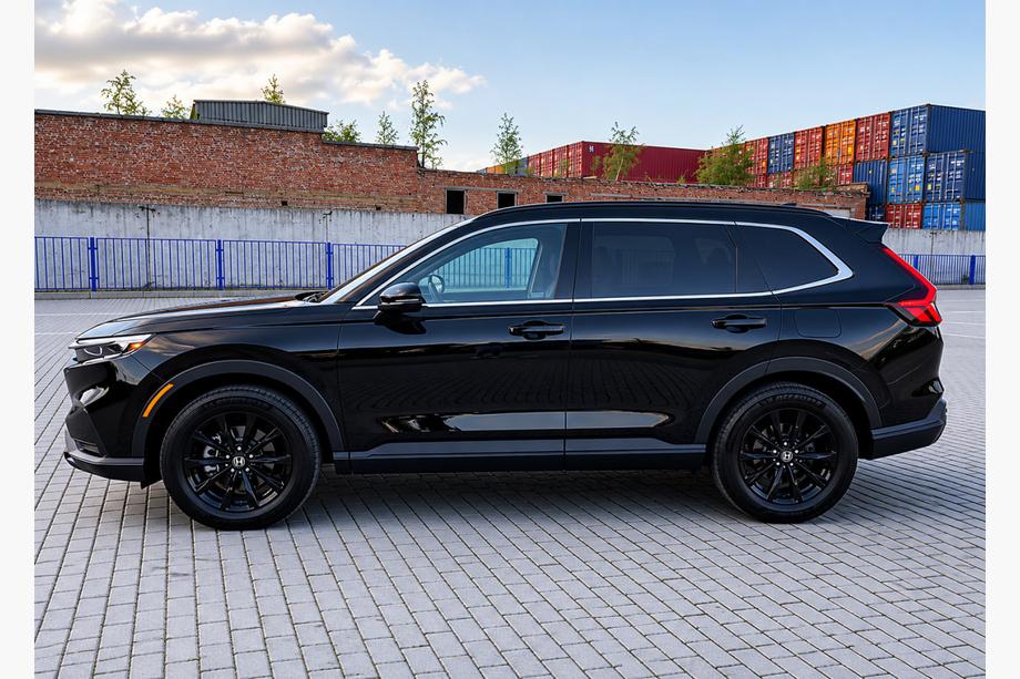 Honda CRV 2022- Raíles de techo integrados negros OEM (plástico ABS) Image