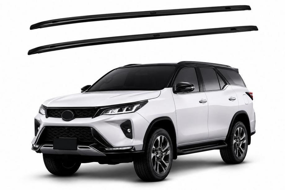 Toyota 4Runner 2009-2024 Barras longitudinales de techo negras OEM (2012-2015, Aluminio) Image
