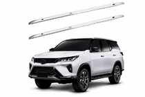 Toyota 4Runner 2009-2024 Barras longitudinales de techo grises OEM (2012-2015, Aluminio) foto 1