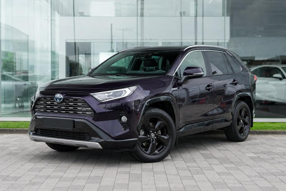 Toyota Rav 4 2019–2025 Barras longitudinales de techo integradas grises OEM (plástico ABS, instalación con adhesivo) Foto 1