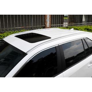 Barras de techo integradas OEM cromadas (Aluminio, montaje con adhesivo) Toyota Rav 4 2019–2025