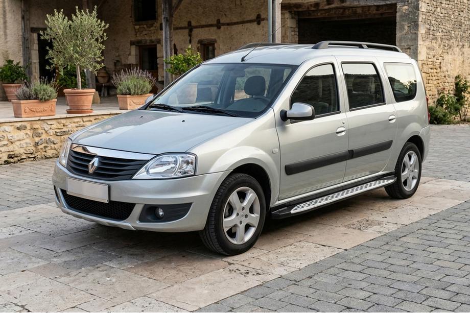 Renault Logan MCV 2005-2013 Estribos Laterales Shining V1 (2 uds., Aluminio) Foto 1
