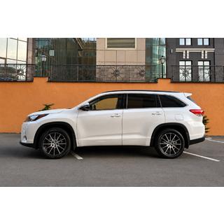 Raíles de techo integrados negros OEM (plástico ABS) Toyota Highlander 2013-2019 foto 2