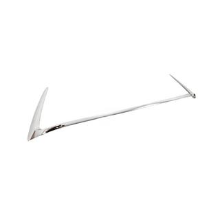 Moldura cromada protectora para parachoques delantero (2013-2023, 3 uds.) Lexus GX460 2009-2023 foto 4
