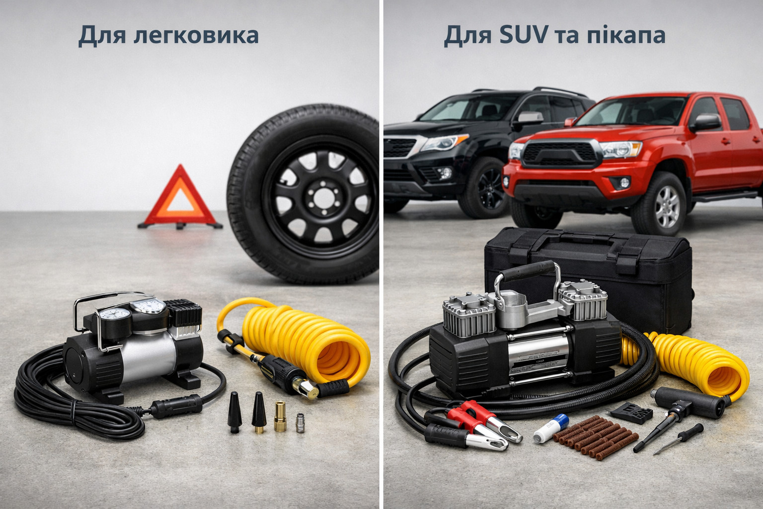 Qué compresor elegir para un turismo, SUV o pickup