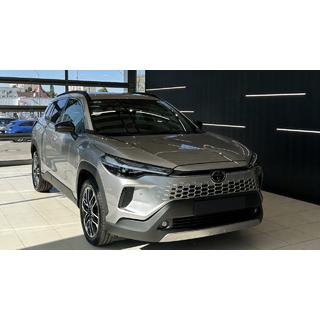 Barras longitudinales integradas negras OEM (Aluminio, montaje adhesivo) Toyota Corolla Cross 2020-
