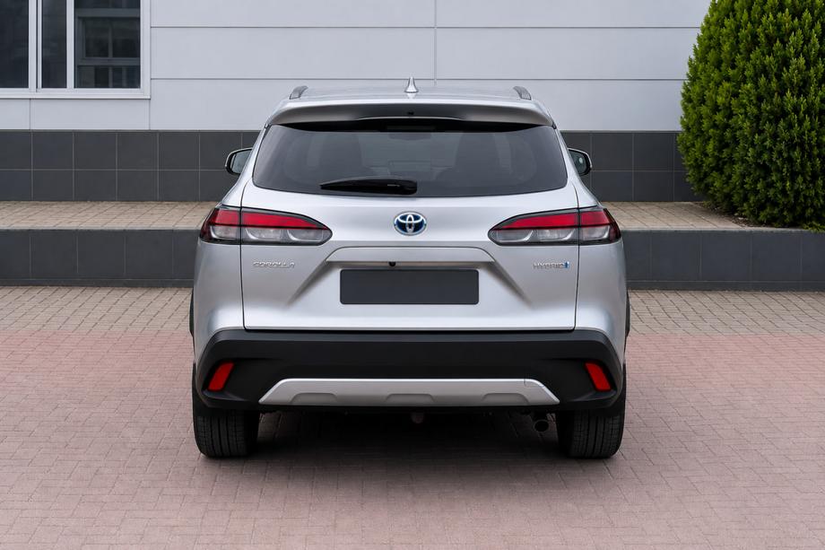 Toyota Corolla Cross 2020- Barras longitudinales de techo OEM integradas, grises (Aluminio) Foto 3