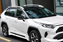 Toyota Corolla Cross 2020- Barras longitudinales de techo grises OEM (Aluminio) foto 3