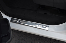 Fiat Scudo 2007-2015 Protector de umbral de puerta en acero inoxidable (Omsa, 2 uds) foto 1
