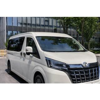 Barras longitudinales integradas grises OEM (2019-, long, aluminio, montaje con adhesivo) Toyota HiAce foto 2
