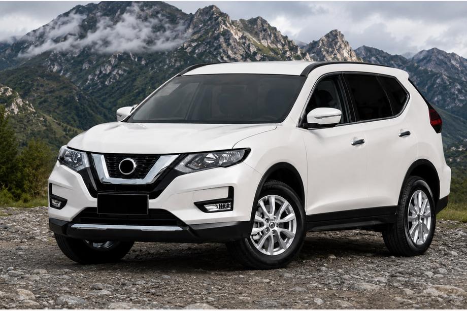 Nissan X-trail T32/Rogue 2014-2021 Raíles de techo integrados negros OEM (para X-trail, aluminio, instalación con adhesivo) Foto 1