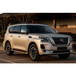 Barras longitudinales de techo negras (Aluminio) Nissan Armada 2016-2024