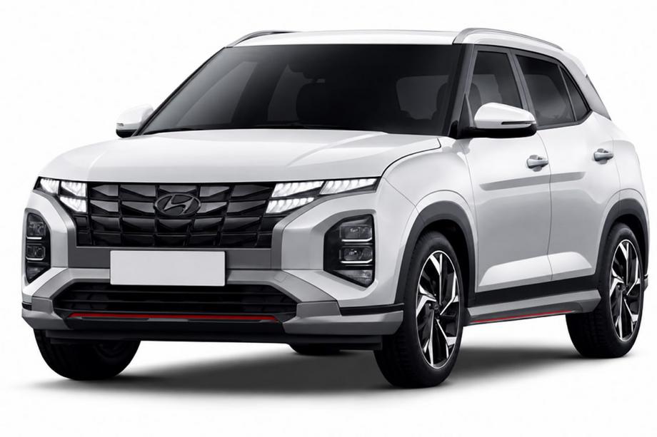 Hyundai Creta 2021– Barras longitudinales de techo OEM grises (Aluminio, instalación con adhesivo) Image