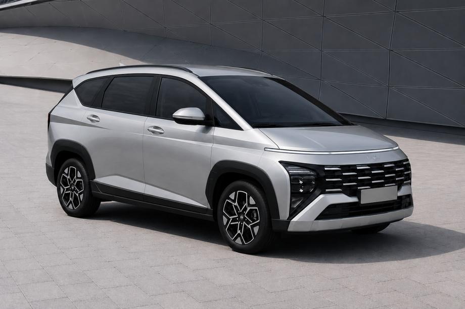 Hyundai Stargazer 2022– Rieles de techo integrados negros OEM (Aluminio) Foto 2