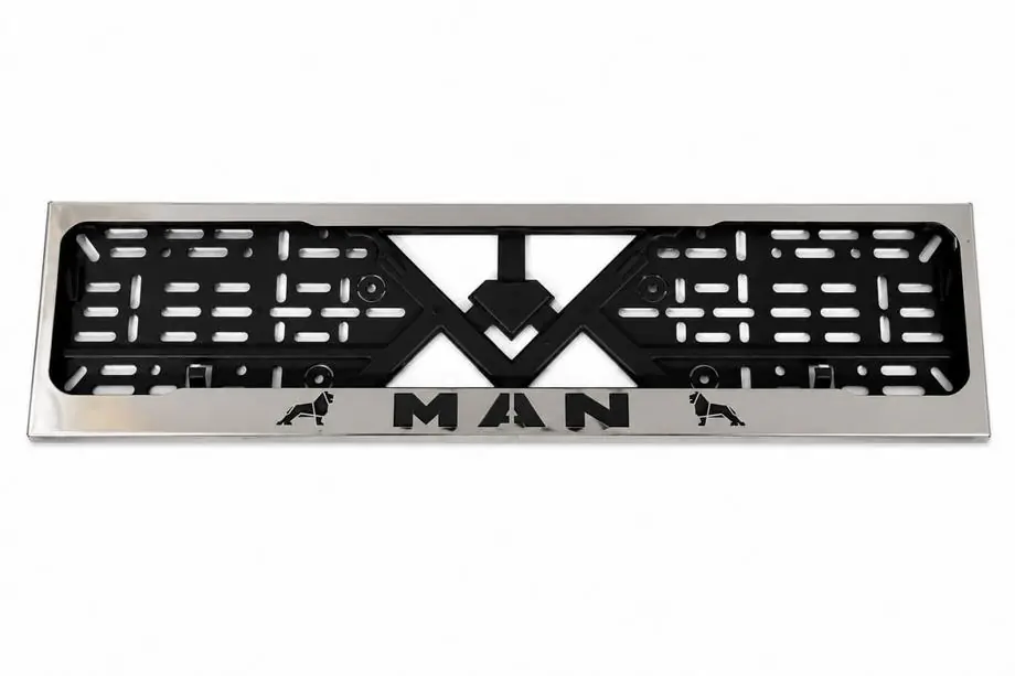 MAN Marco de Matrícula Cromo (1 ud, Acero Inoxidable) Image