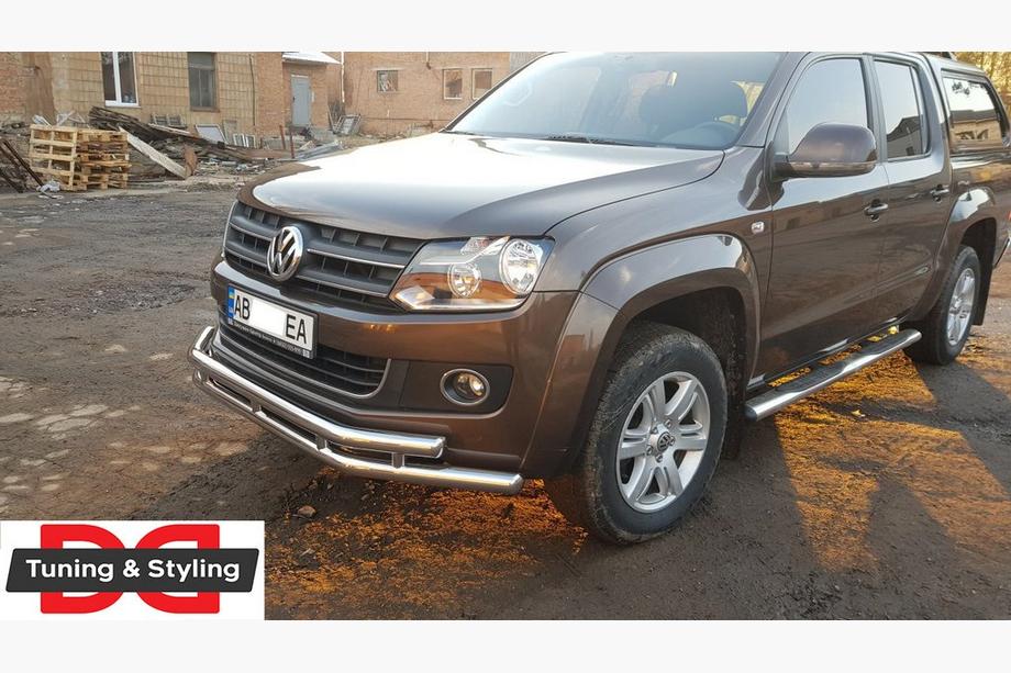 Volkswagen Amarok 2010-2022 Defensa Delantera ST018-2 (Acero Inoxidable) Foto 5