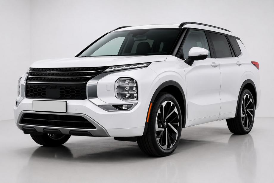 Mitsubishi Outlander 2021- Rieles de techo integrados negros OEM (Aluminio) Foto 2