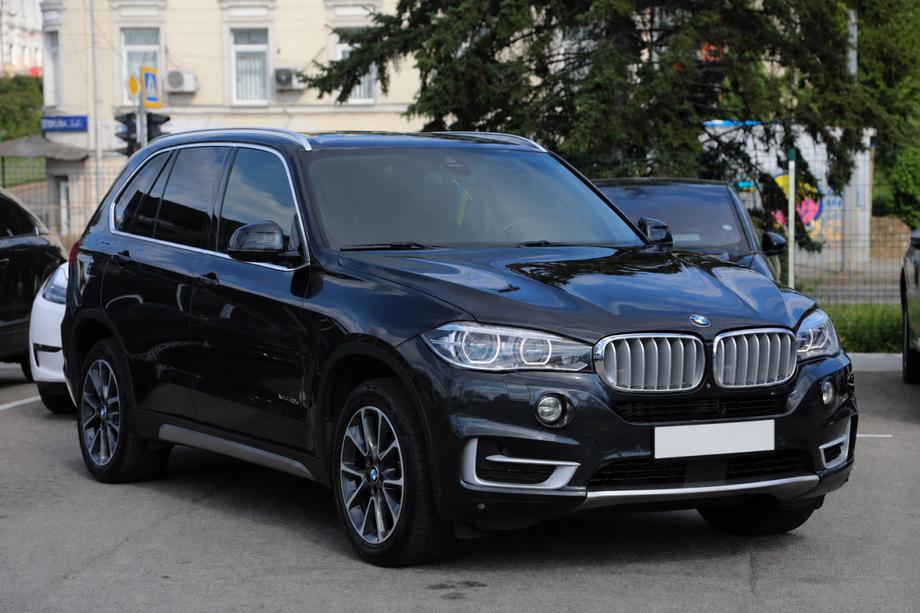 BMW X5 F15 2013-2018 Barras longitudinales de techo OEM integradas cromadas (Aluminio) Foto 1