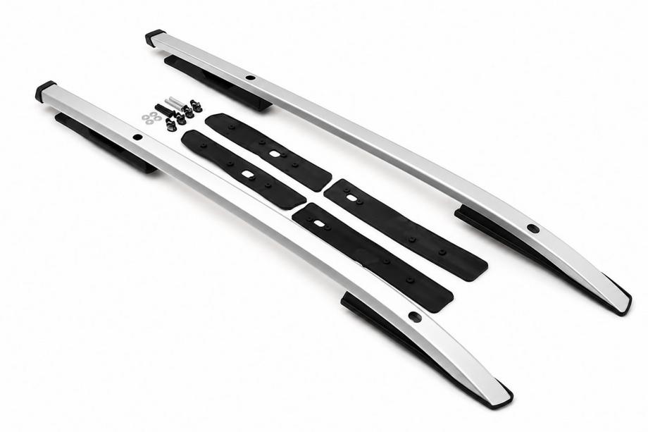Mitsubishi L200 2015-2024 Barras longitudinales de techo grises OEM (Aluminio) Image