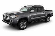 Toyota Tacoma 2015–2023 Barras longitudinales de techo OEM negras (aluminio) foto 3