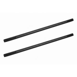 Rieles de techo OEM negros (plástico ABS, instalación con adhesivo) Toyota Hilux 2015-