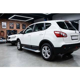 Estribos Laterales Allmond White (2 uds., Aluminio) Nissan Qashqai 2007-2010 foto 1