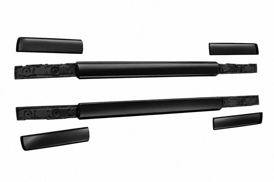 Isuzu D-Max 2019- Barras longitudinales de techo OEM negras (aluminio) Image