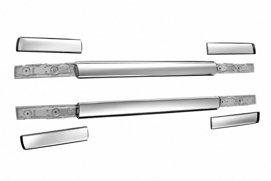 Mazda BT-50 2012- Barras longitudinales de techo grises OEM (2020-2024, Aluminio) Image