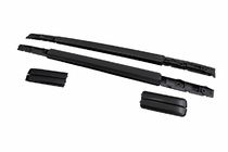Isuzu D-Max 2011-2019 Raíles de techo negros OEM (Aluminio) foto 2