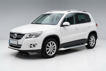 Volkswagen Tiguan 2007-2016 Estribos Laterales Allmond White (2 uds., Aluminio) foto 1