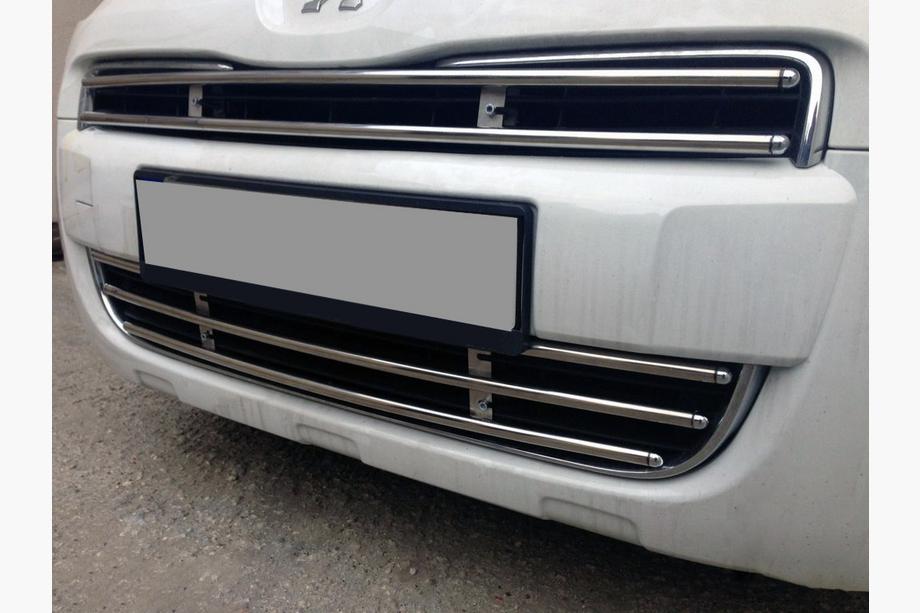 Citroen Berlingo 2008-2018 Parrilla frontal una pieza 2008-2012 (acero inoxidable) desde 2012 Image