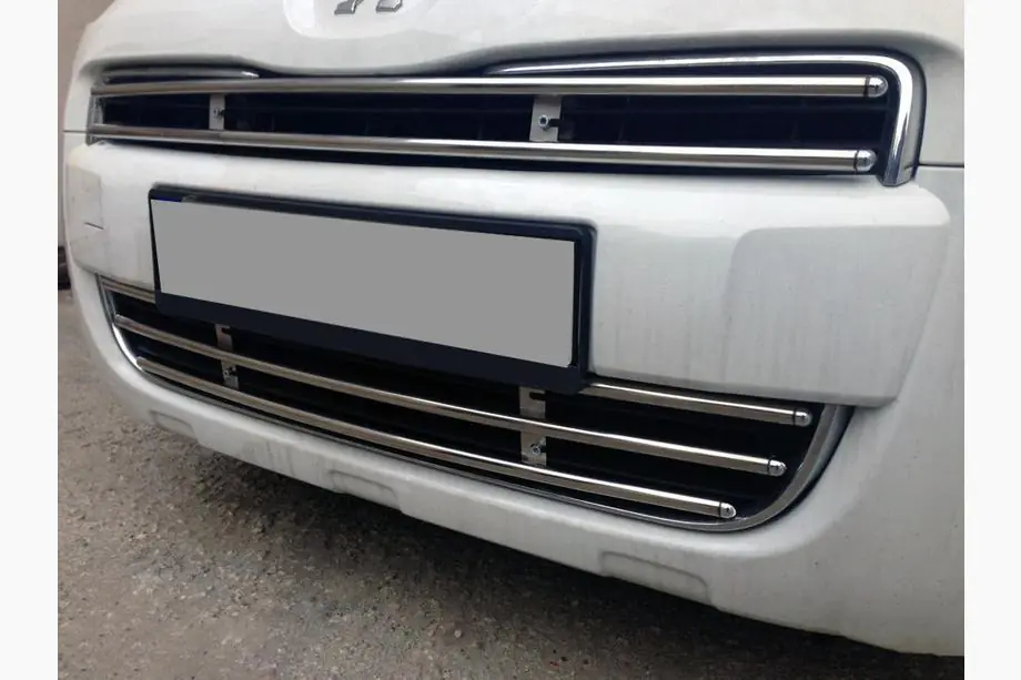 Citroen Berlingo 2008-2018 Parrilla frontal una pieza 2008-2012 (acero inoxidable) Image