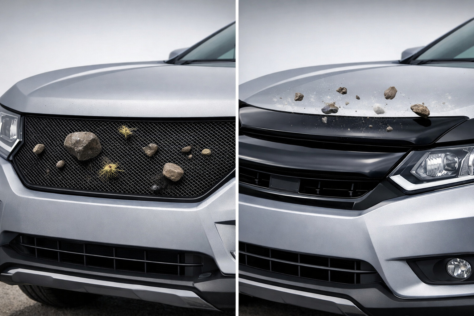 Malla en la parrilla o deflector de capó: qué protege mejor de piedras y suciedad