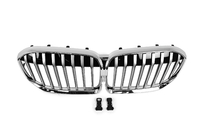 BMW 7 Series G11/G12 2015-2022 Parrillas tipo riñón 1 Barra (2019-2022, Chrome) foto 2