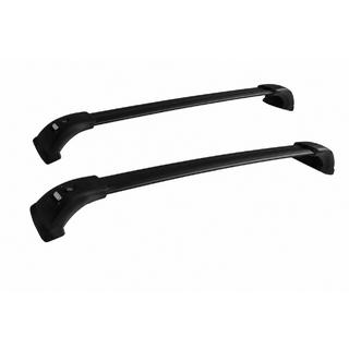 Barras transversales de techo negras para rieles de techo OEM (con cerradura, aluminio) Toyota Highlander 2013-2019