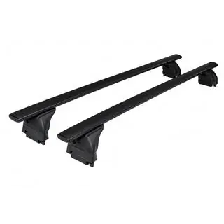 Barras transversales de techo negras OEM (con cerradura, aluminio)