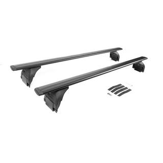 Barras transversales de techo negras OEM (con cerradura, aluminio) foto 4