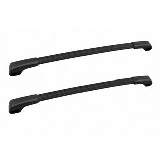 Barras transversales de techo negras para raíles OEM (Aluminio)