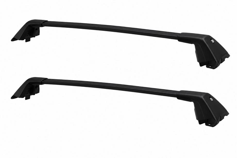 Ford Bronco Sport 2020– Barras transversales de portaequipajes negras para barras de techo OEM V2 (Aluminio) Foto 1