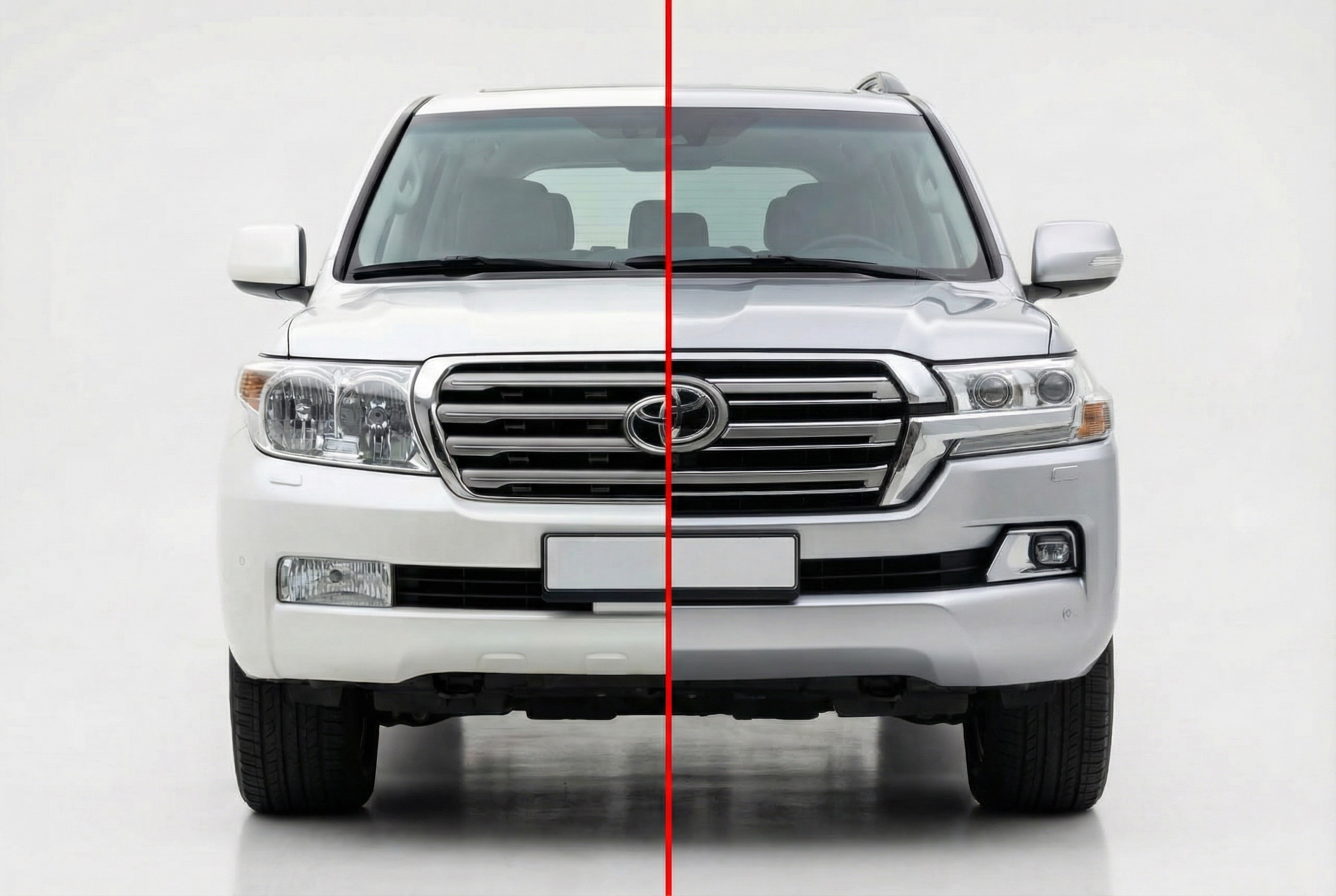 Restyling Toyota Land Cruiser 200 2007–2015 a 2016+: cambios y qué incluye el kit
