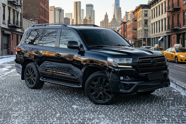 Black Edition para Toyota LC200: estilo oscuro y agresivo tras el restyling